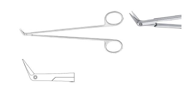 Дітріх Поттс ножиці делікатні 60° загнуті 180 мм